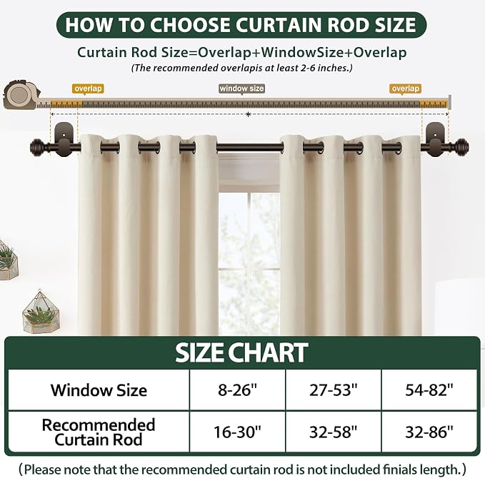 KAMANINA Curtain Rods No Drilling - Image 7