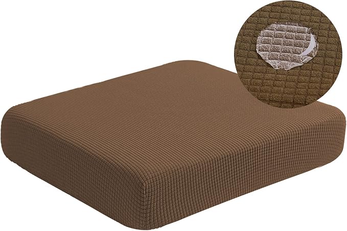 Water Resistant Couch Cushion Covers, Stretch Sofa Seat Slipcover by Unknown