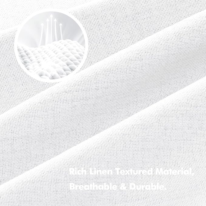 MIULEE 100% Blackout Linen Curtains - Image 3