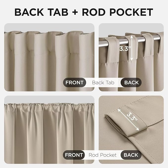 Joydeco 108 Inch Blackout Curtains - Image 3