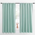NICETOWN Blackout Curtains for Living Curtains, Aqua Blue, 52 by 63 Inch by NICETOWN