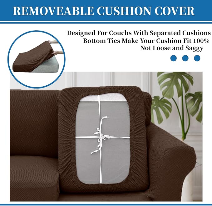 XINEAGE 2026 New 4 Pieces Extra Large Couch Covers - Image 3