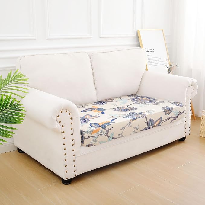 hyha Printed Couch Cushion Covers, Floral Sofa Covers Washable - Image 5