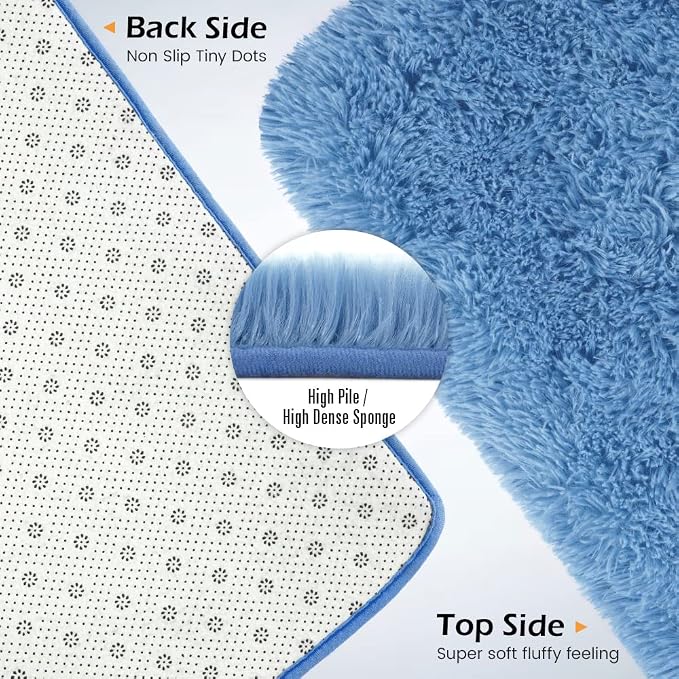 Amearea Premium Soft Area Rug 4x5.3 Feet, Fluffy Carpet - Image 5
