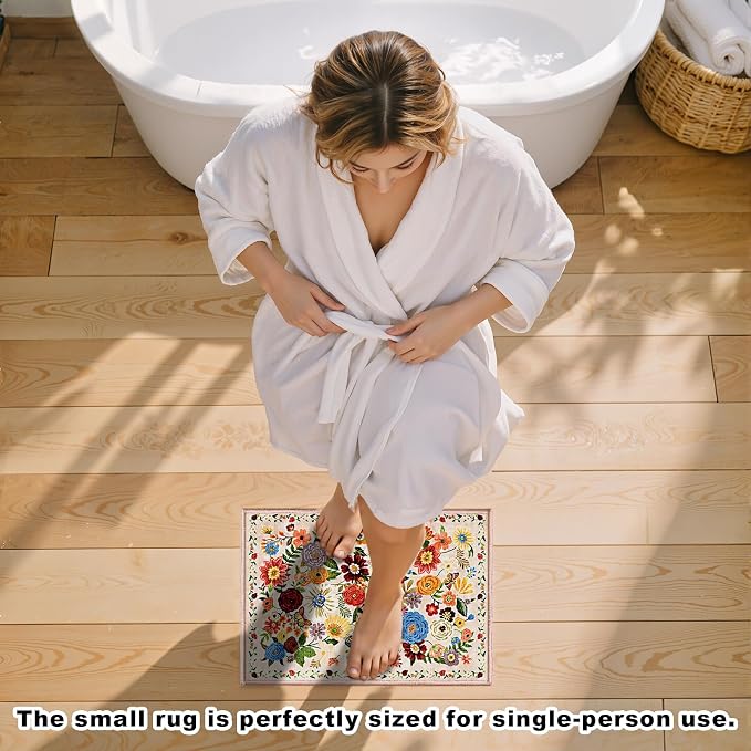 Area Rugs 24x17 Inch Home Decor Entry Rug, Small Door Mat Bath Mats - Image 2