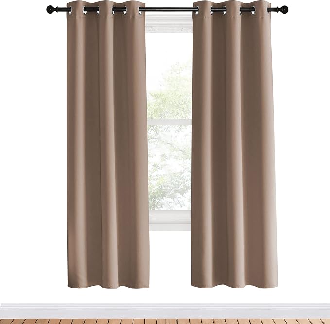 NICETOWN Kitchen Blackout Curtains and Drapes, 1 Pair, 34 inches by 70 Inch - Image 2