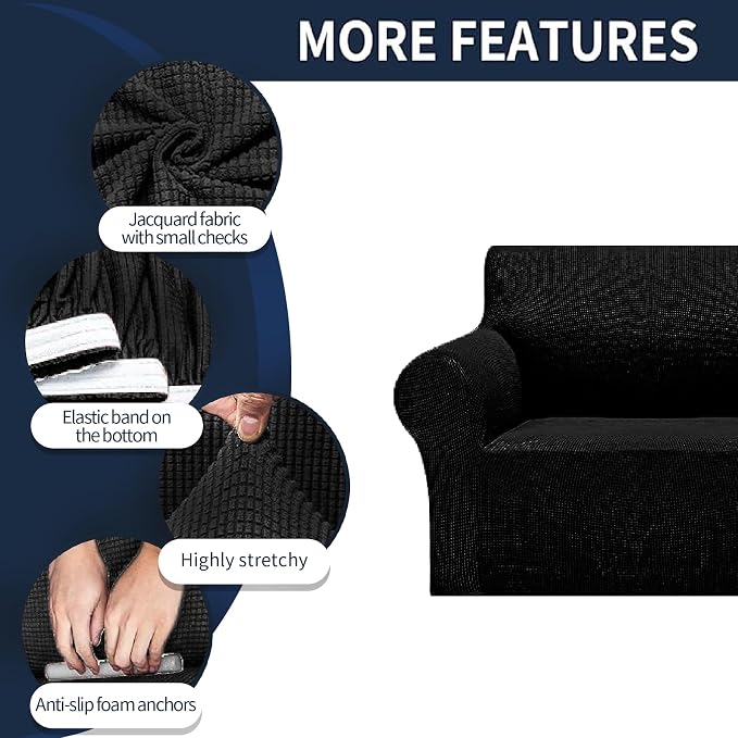 Cupuamon 2026 New Stretch Loveseat Sofa Slipcovers Couch Cover - Image 4