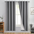 Yakamok 100% Blackout Curtain Panels 72 inches Cold and Light Blocking Drapes by Yakamok