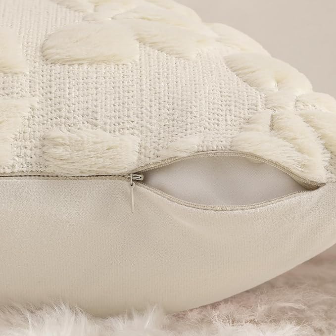 decorUhome Beige Bow Pillow Covers Set of 2 Coquette Aesthetic Cute Preppy - Image 8