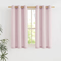 NICETOWN Blush Pink Short Linen Curtains by NICETOWN