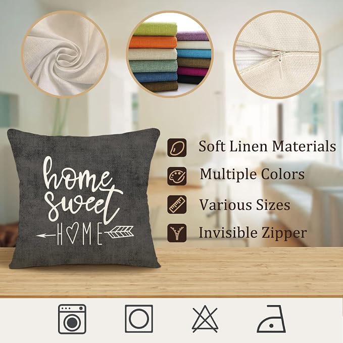 YCOLL Pillow Covers 18x18 Modern Sofa Throw Pillow Cover, Decorative Outdoor - Image 7