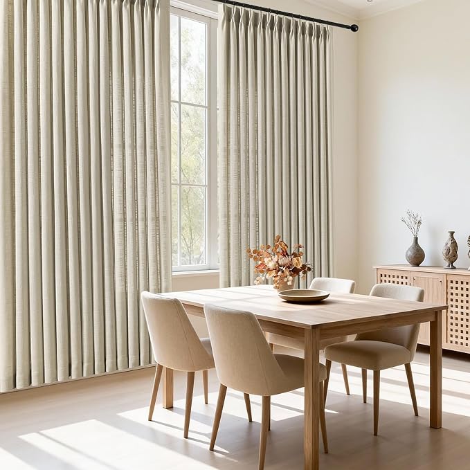 IVAPUPU Pinch Pleated Curtains 90 Inch Long 2 Panels - Image 8