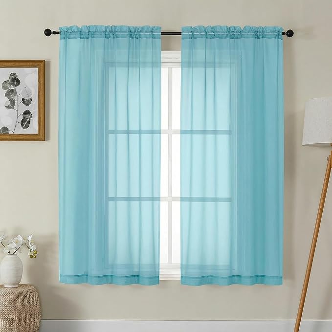 Gwine Sheer Curtains 63 Inch Length by Gwine