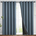 Yakamok 100% Blackout Lined Panels, Room Darkening Thermal Insulated Blackout by Yakamok