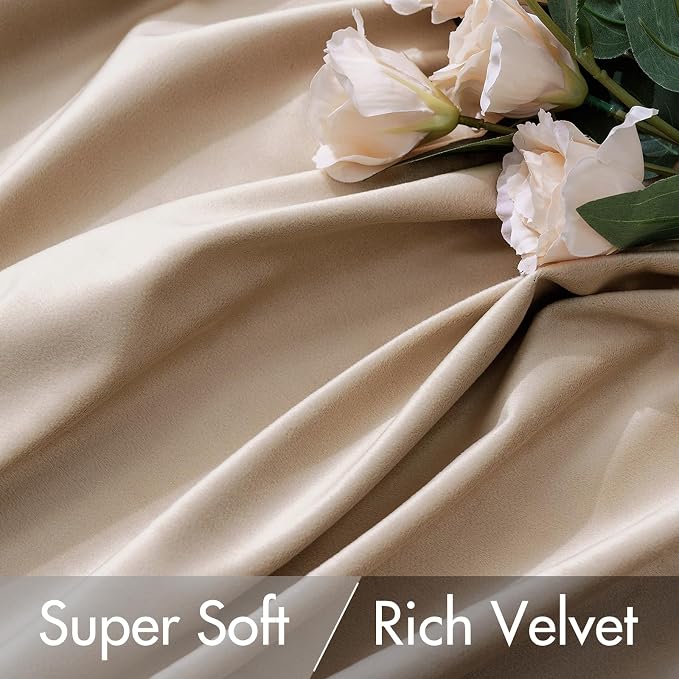 MIULEE Velvet Curtains 84 inches 2 Panels - Image 4