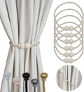 6 Pack Magnetic Curtain Tiebacks Modern Handmade Rope Curtain Tie Backs by HIASTRA