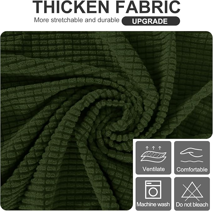 U-NICE HOME Stretch Futon Cover Armless Bed Slipcover - Image 5