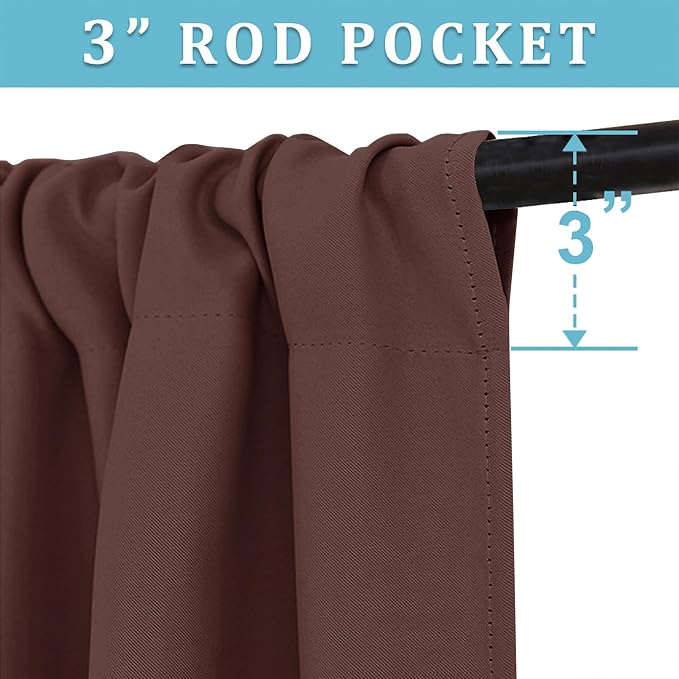 RYB HOME 54 inch Blackout Curtains - Image 2