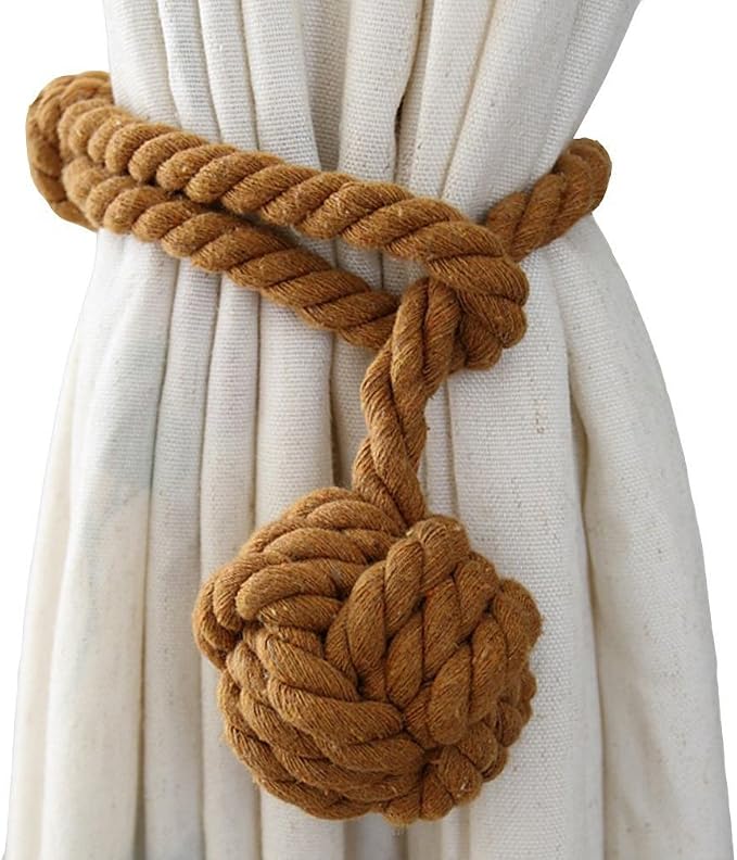 Melaluxe 2 Pack Curtain Tiebacks - Image 3