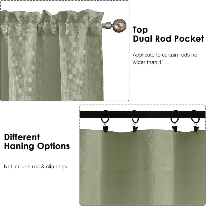 OWENIE Bob 1 PCS Green Valances - Image 5