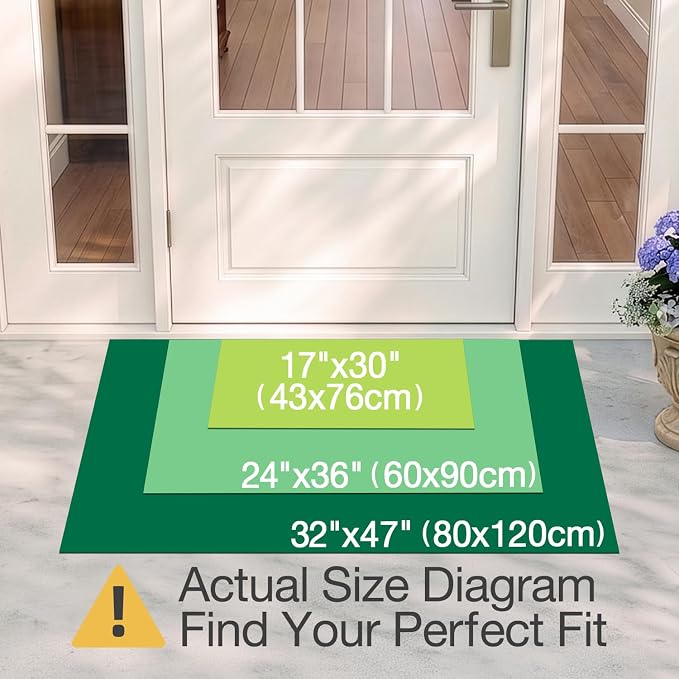 LUMI Outside Welcome Door Mat 24x36, Non-Slip Durable Rubber Easy Clean | Sweet - Image 2