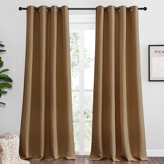 NICETOWN Sleek Blackout Curtains 96 inches Length by NICETOWN