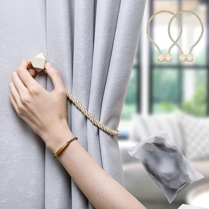 NazTur Magnetic Curtain Tiebacks- Upgrade 2022 - Image 8