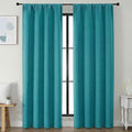 Simplebrand Ava Teal Blackout Curtains by Simplebrand