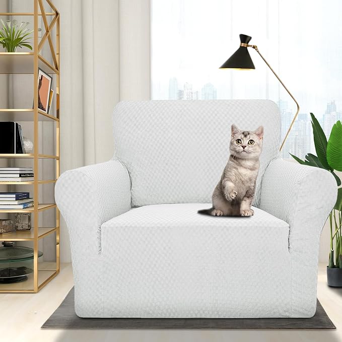 ZNSAYOTX 1 Piece Jacquard Chair Slipcovers - Image 2