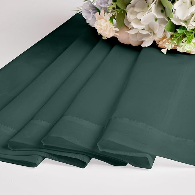 OWENIE Green Sheer Curtain 96 Inches Long 2 Panels Set - Image 6