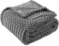 60x80 Inch Grey Twin Blanket by Unknown