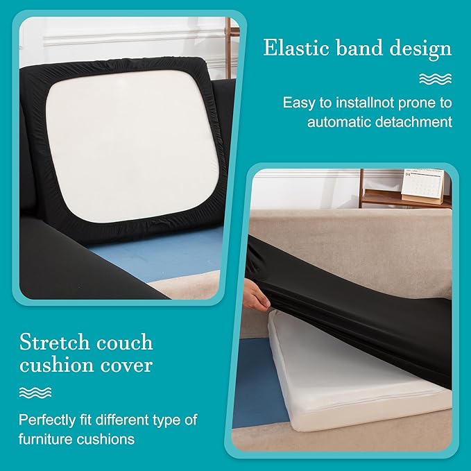 14 Pcs Stretch Patio Cushion Covers, Outdoor Couch Covers Replacement, Outdoor - Image 5