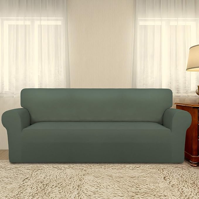 PureFit Super Stretch Sofa Slipcover – Spandex Non Slip Soft Couch Sofa Cover - Image 2