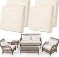 Newwiee Set of 4 Stretch Patio Cushion Covers Sofa Couch Seat Chair Slipcovers by Newwiee