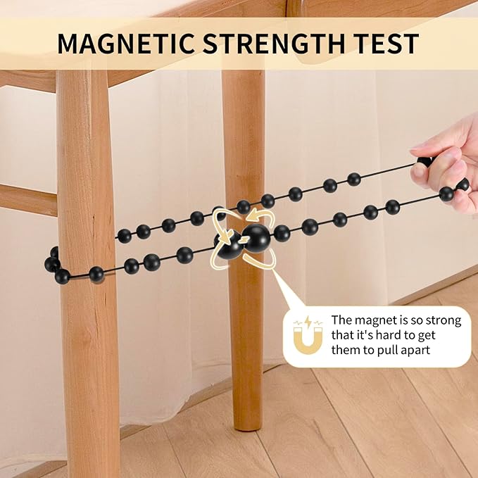 Magnetic Curtain Tiebacks, 6 Pack Curtain Holdbacks - Image 6