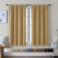Simplebrand Ava Gold Short Blackout Curtains by Simplebrand