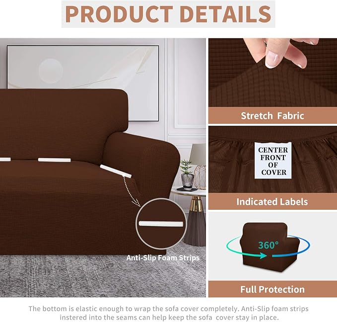 Easy-Going 100% Waterproof Chair Couch Cover, Dual Waterproof Sofa Cover - Image 4