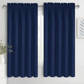 DWCN Bedroom Blackout Curtains 60 x 63 Inches Length 2 Panels Set, Solid by DWCN