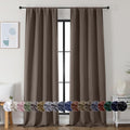 Simplebrand Ava Brown Blackout Curtains by Simplebrand