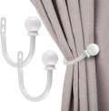 Sumnacon Set of 2 Decorative Curtain Holdbacks, Wall Mounted Aluminum Alloy by Sumnacon
