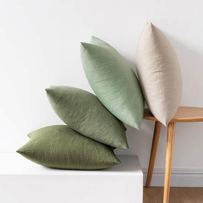 MIULEE Pack of 4 Decorative Throw Pillow Covers Linen Waterproof Pillow Covers - Image 6