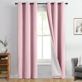 Yakamok 100% Blackout Curtain Panels 84 inches Cold and Light Blocking Drapes by Yakamok