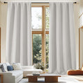 Simplebrand Ava Natural Extra Long 10ft Curtains by Simplebrand