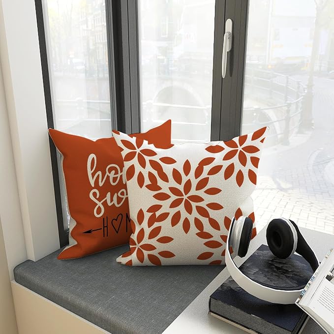 YCOLL Fall Pillow Covers 18x18 Set of 4, Modern Sofa Throw Pillow Cover - Image 4