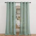 NICETOWN Linen Sheer Curtains Flax Textured by NICETOWN