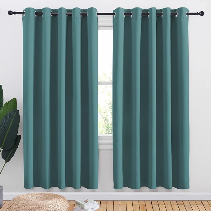 NICETOWN Window Curtain Panels, Thermal Insulated Solid Grommet Blackout by NICETOWN