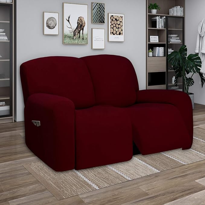 PureFit Super Stretch Loveseat Recliner Sofa Couch Cover - Image 2