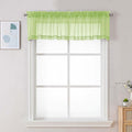 Chyhomenyc Sheer Valances for Windows, Light Filtering Small Window Curtains by Chyhomenyc