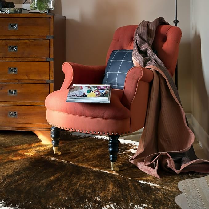 AROGAN Faux Cow Print Rug Large - Image 5