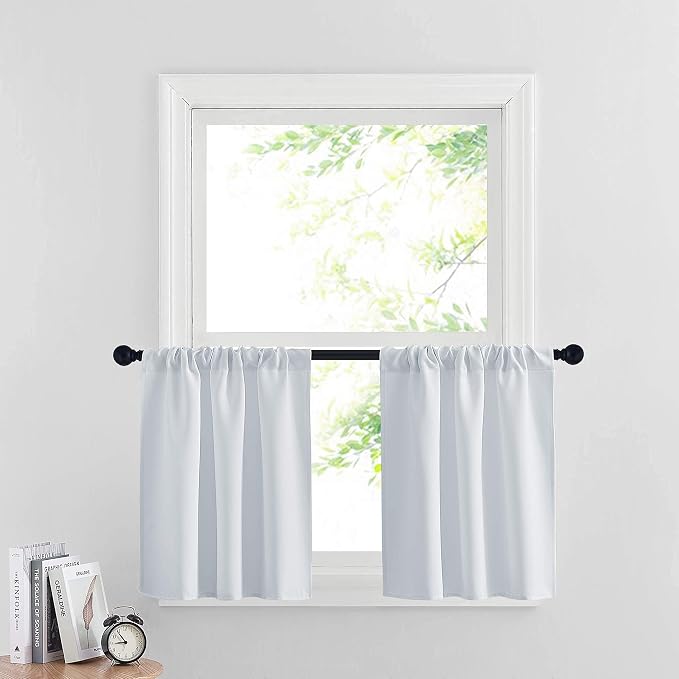 RYB HOME Cafe Curtains 24 inch Length, RV Curtains by RYBHOME